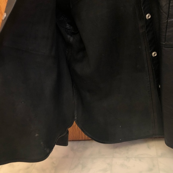 TOPSHOP | Leather Button up shirt jacket - Picture 6 of 8